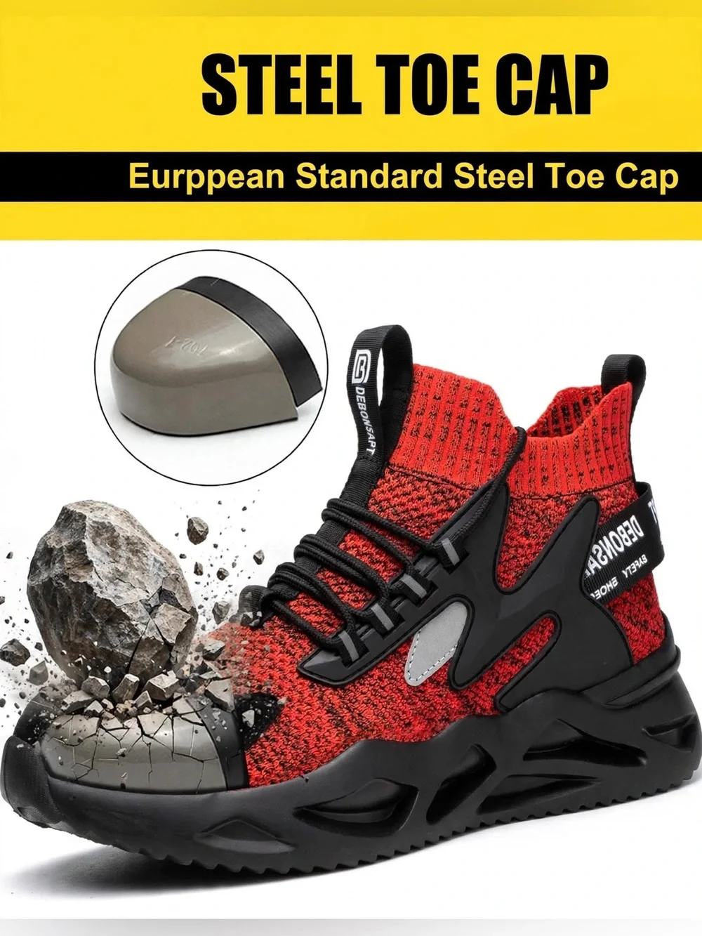 DEBONSAPT Streetwear/Safety Sneakers W 5.5-6/ M 4-4.5 Rare small size - NWOT